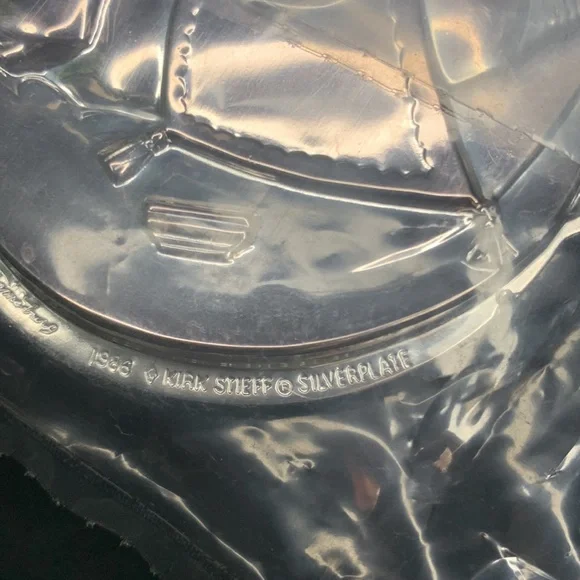 Set of 3 vintage Kirk Stieff silver plate and pewter christmas ornaments - Picture 5 of 7